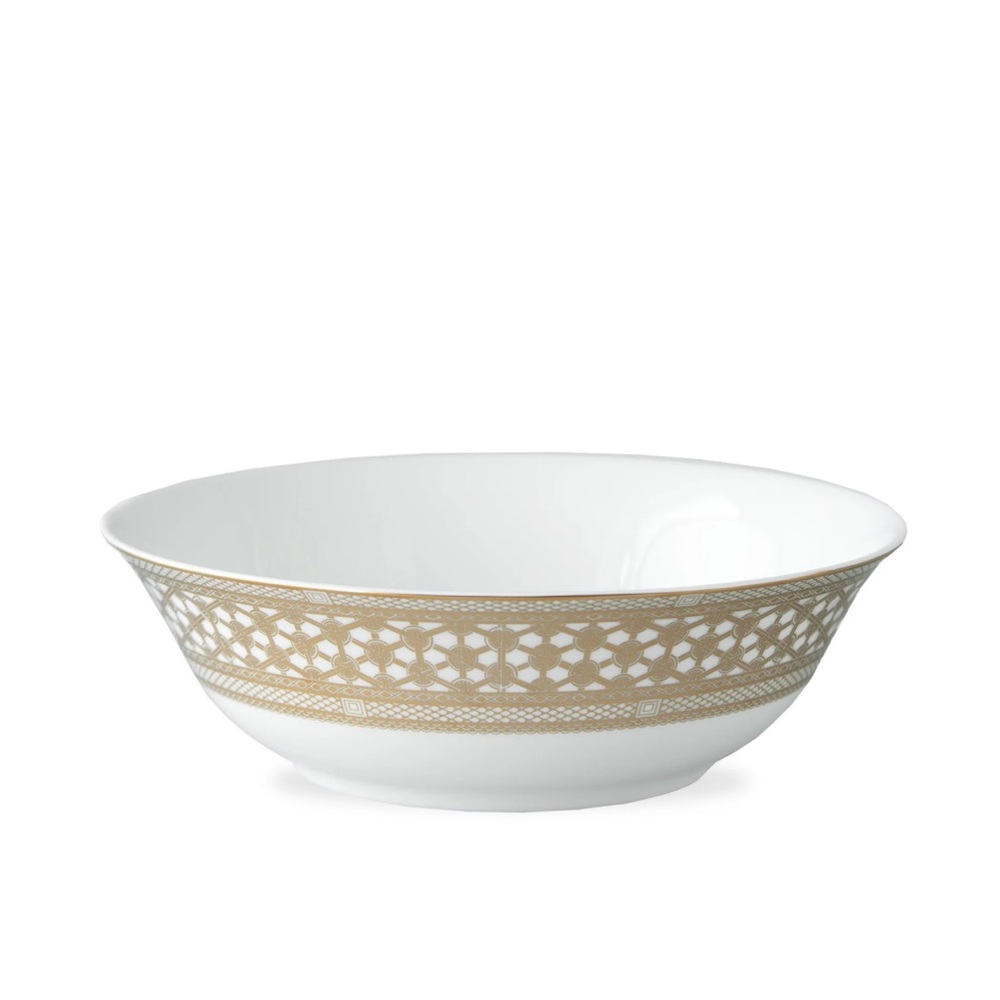 Caskata Hawthorne Gilt Medium Serving Bowl NWOT